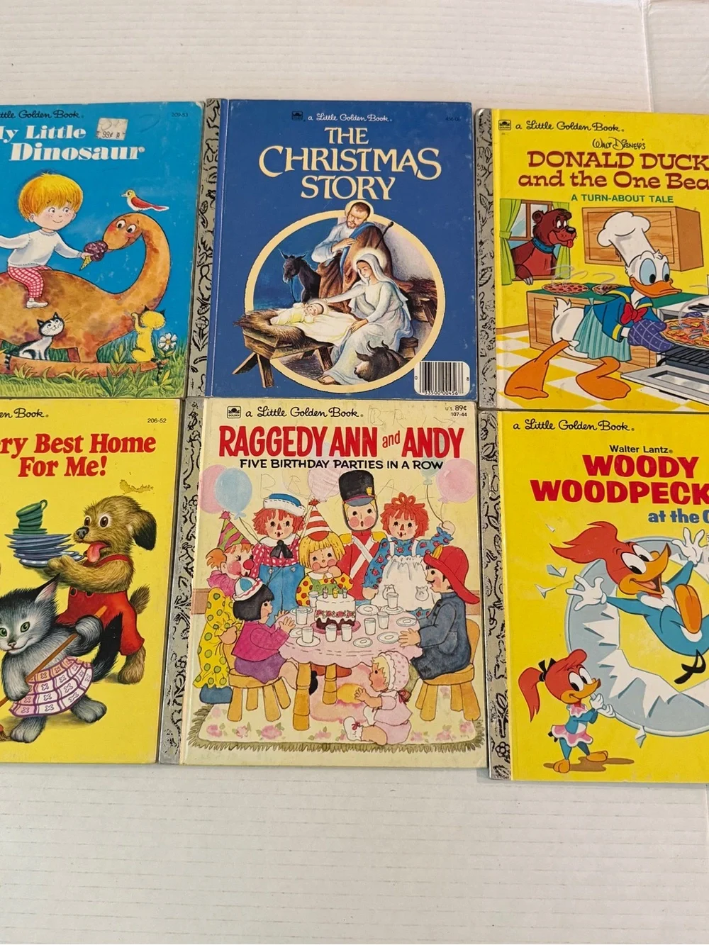 Vintage Lot of 6 Little Golden Books